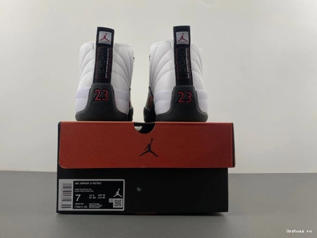 12 -162 Jordan Retro Taxi  Red CT8013 1107